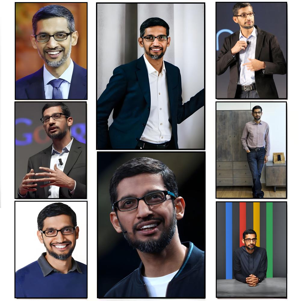 Office Tech Room - 洗練された企業 S-Sundar Pichai テックリーダーオフィス装飾ポスター HD 防水ウォールステッカーバーリビングルーム装飾ギフト