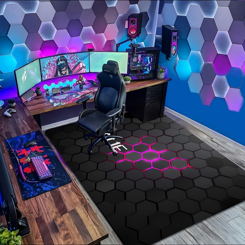 VIKAMAテックスタイルカーペット：滑り止め、騒音軽減フロ - Office Tech Room のレビューと価格