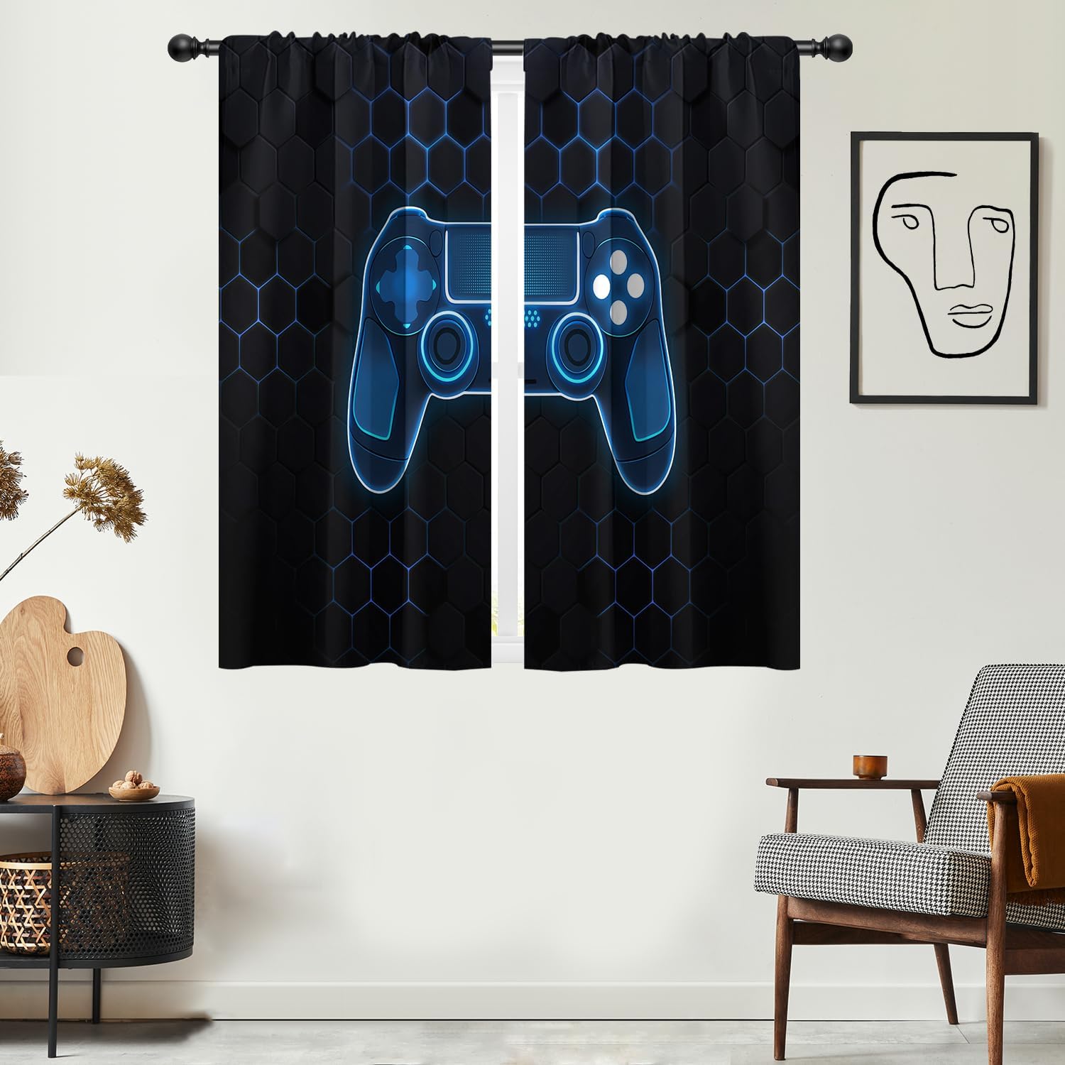 ラグジュアリーPSコントローラーゲーミングカーテン ブルーネ - Office Tech Room のレビューと価格