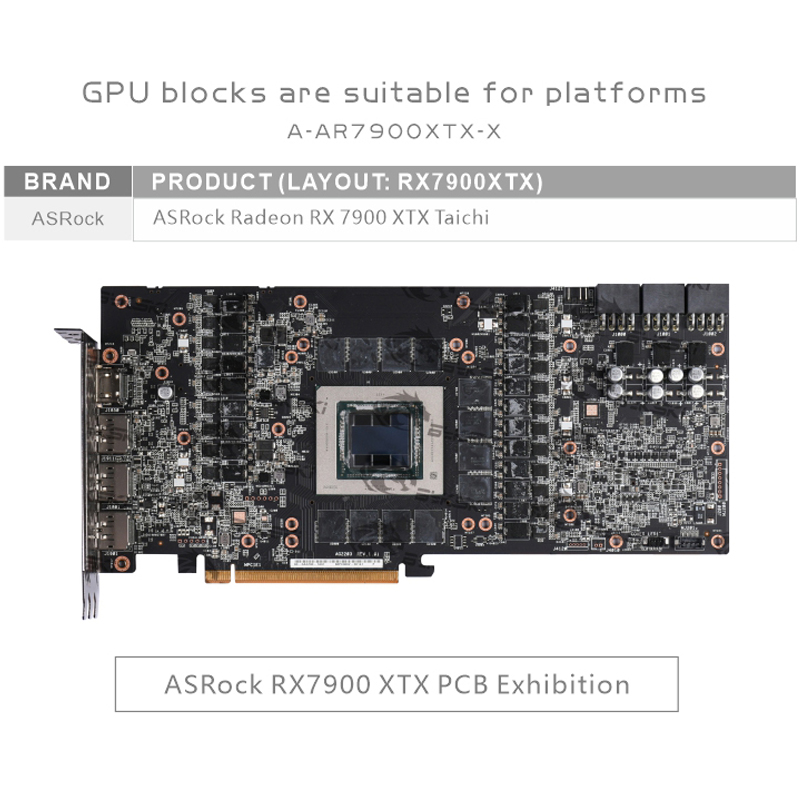 Bykski A-AR7900XTX-X GPU ウォーター - Amd Vga Rx 7900 Xtx のレビューと価格
