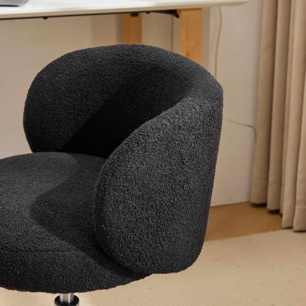 コンパクトな回転式デスクチェア、ホイール付き、人間工学に基づ - Office Tech Room のレビューと価格